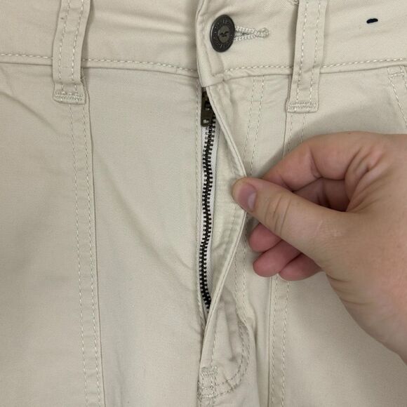 Hollister Women’s 24 Ultra High Rise Baggy Cargo Pants Beige 3 Pocket Utility 00 - Picture 4 of 9